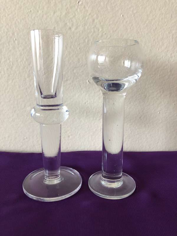 TWO BUD VASES