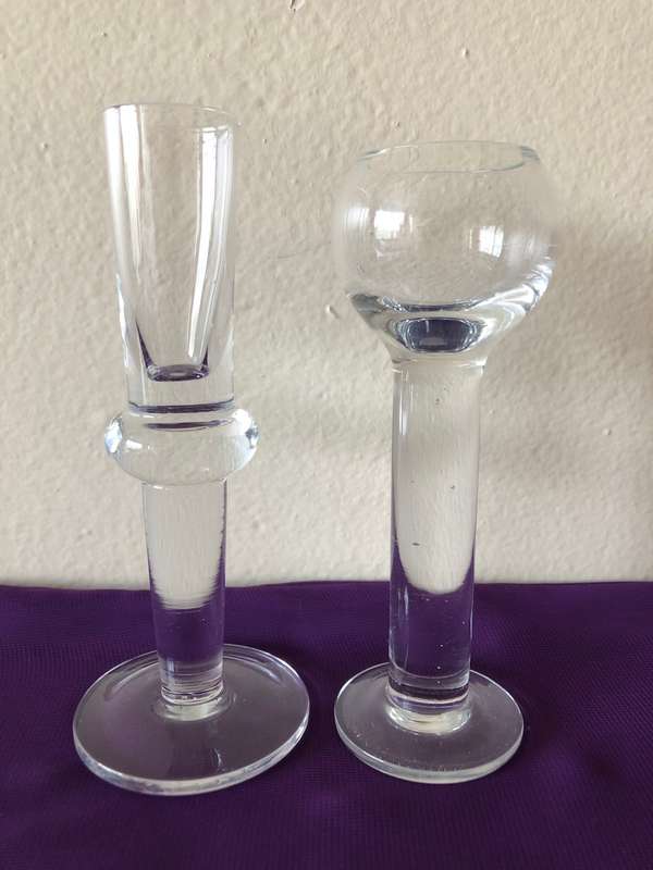 TWO BUD VASES
