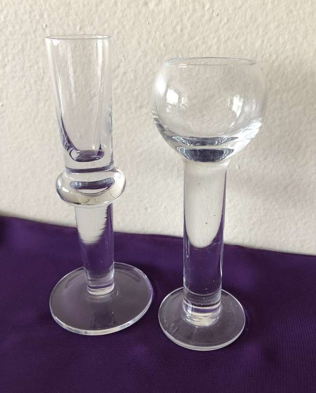 TWO BUD VASES
