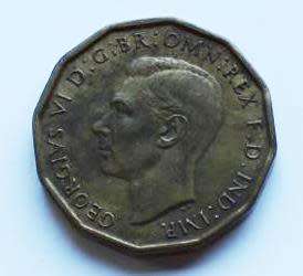 1942 THREE PENCE Great Britain