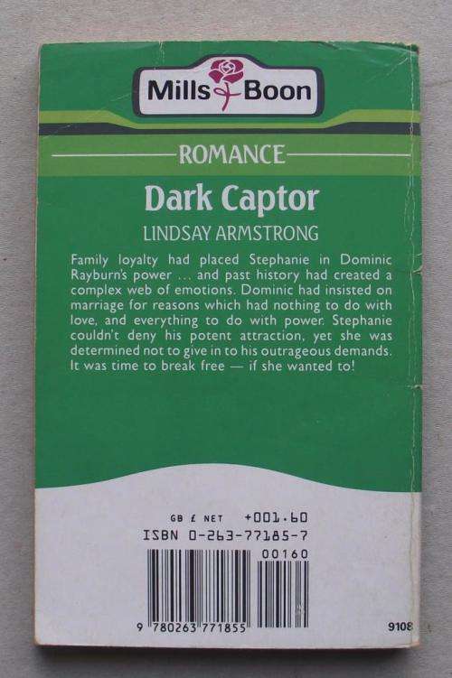 MILLS & BOON: DARK CAPTOR by Lindsay Armstrong