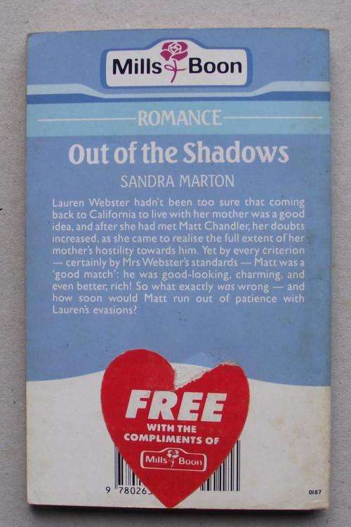 Mills & Boon: OUT OF THE SHADOWS by Sandra Marton