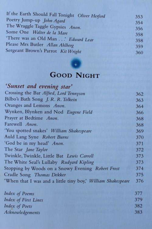 THE MACMILLAN TREASURY OF POETRY FOR CHILDREN (1997/1st Ed.) (good condition)