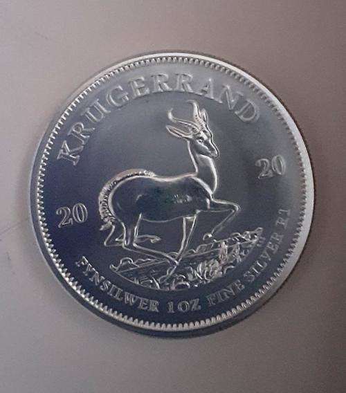 1 OZ ,999 FINE SILVER KRUGERRAND 2020 COIN