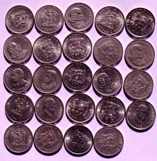 1965-1988 5c coins (One bid for the Set of 24 coins)