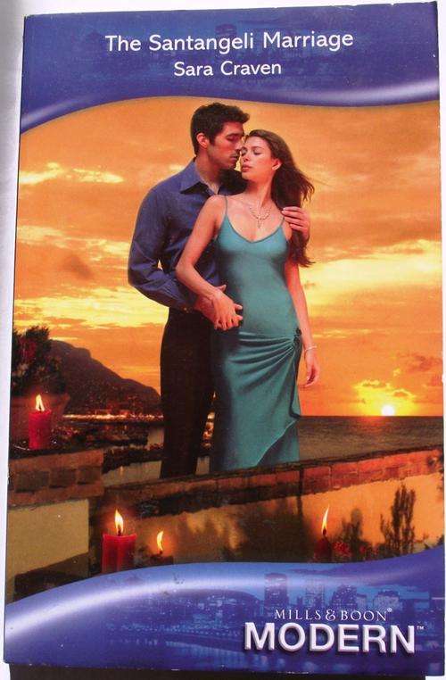 Mills & Boon: THE SANTANGELI MARRIAGE by Sara Craven (V/good cond.)