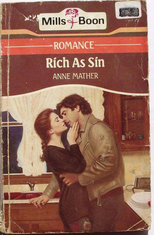 Mills & Boon: RICH AS SIN by Anne Mather (fair cond.)