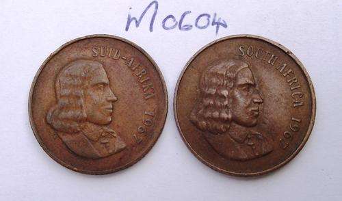 1967 2c Afr. + Eng. Coins (One bid for both coins)