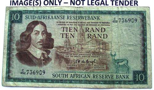 R10 Note: C452/736909 TW de Jongh