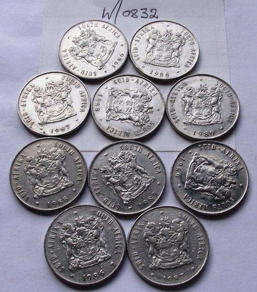 1986-1989 20c COINS (One bid for 10 coins)