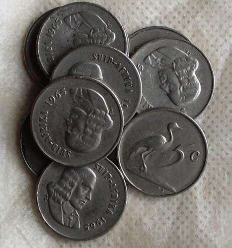 1965 5c Eng. & Afr. 10 Coins Mixed (One bid for all ten coins)