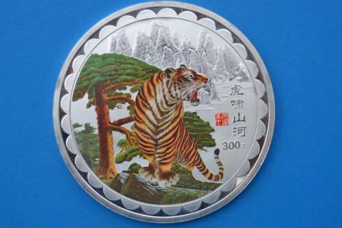 2010 FINE SILVER PLATED MEDALLION - YEAR OF THE TIGER