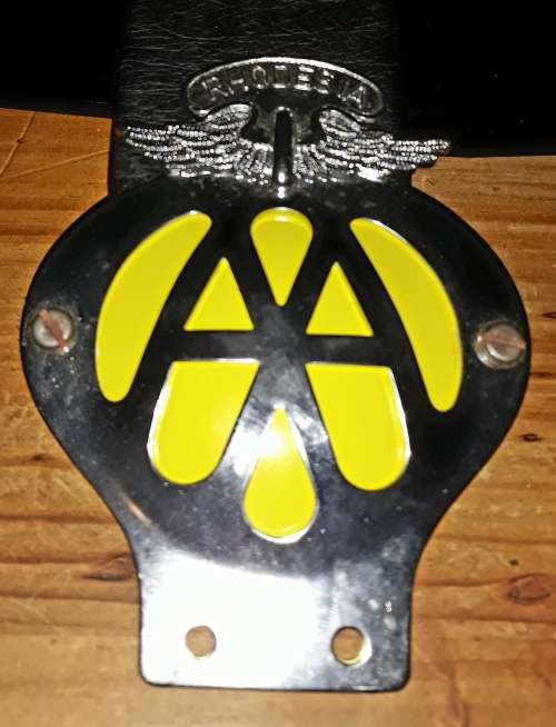 Vintage Rhodesian AA Auto Badge