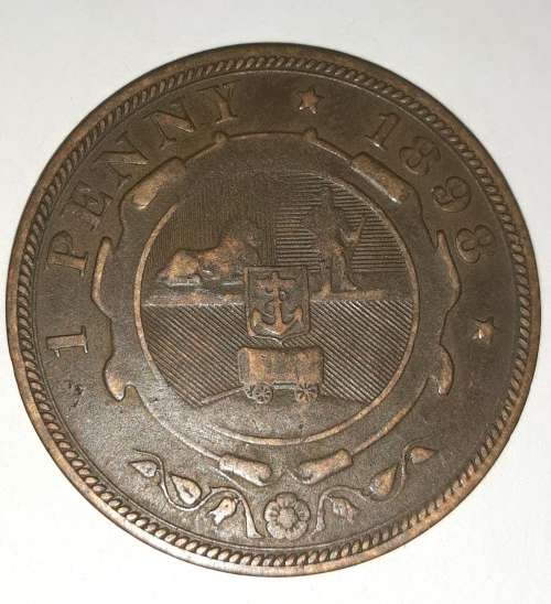 1898 Kruger South African Republic Penny