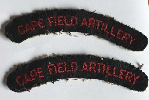 Cape Field Artillery Cloth Shoulder Titles