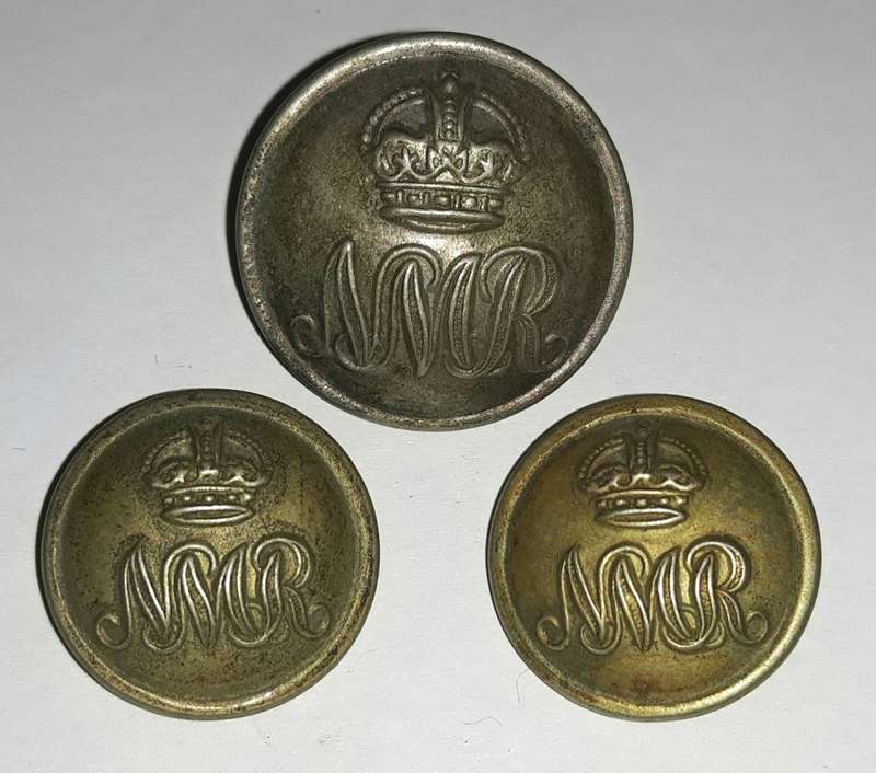 Natal Mounted Rifles Post 1902 Buttons - Early Issue