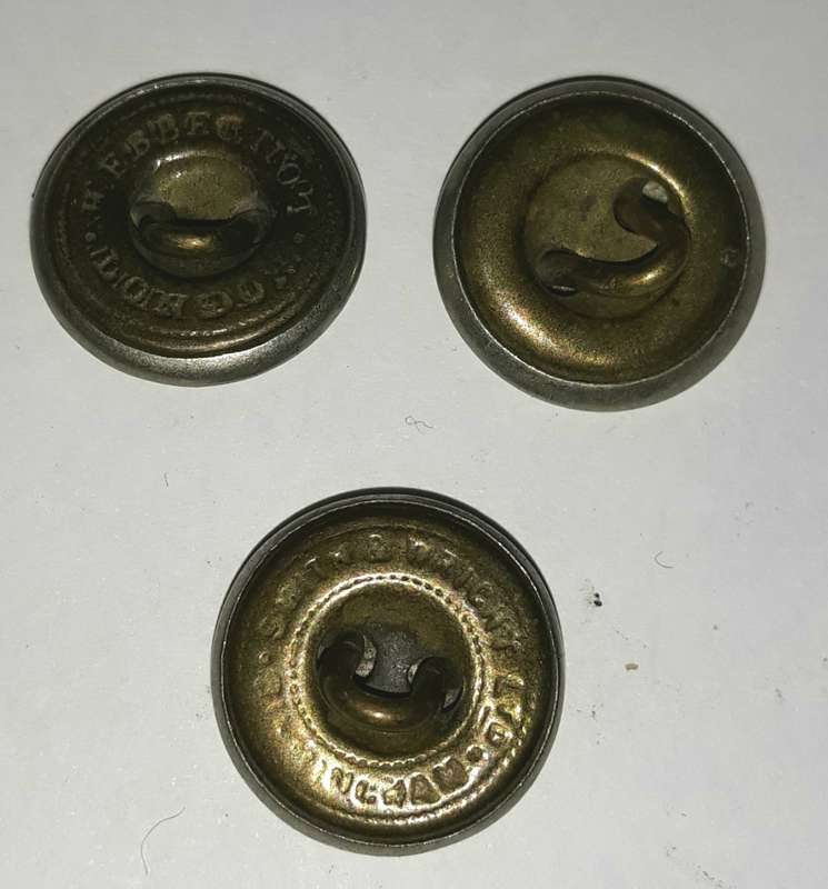 British Army Victorian Era Volunteer General Issue White Metal Buttons