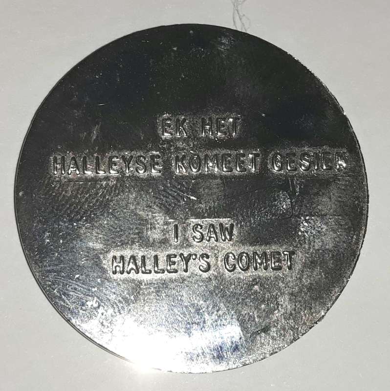 Vintage 1986 `I saw Halley`s Comet` Token