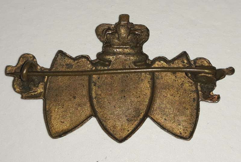 Antique 1897 Victorian Diamond Jubilee Coat of Arms Pin Badge