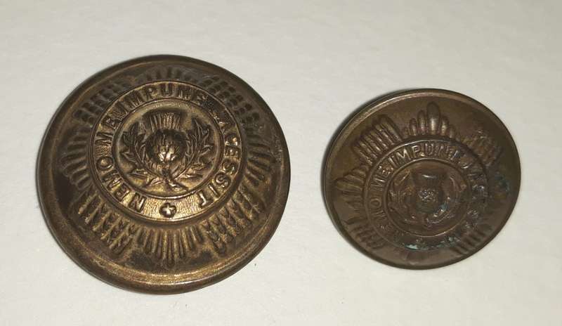Vintage Scots Guard Uniform Buttons