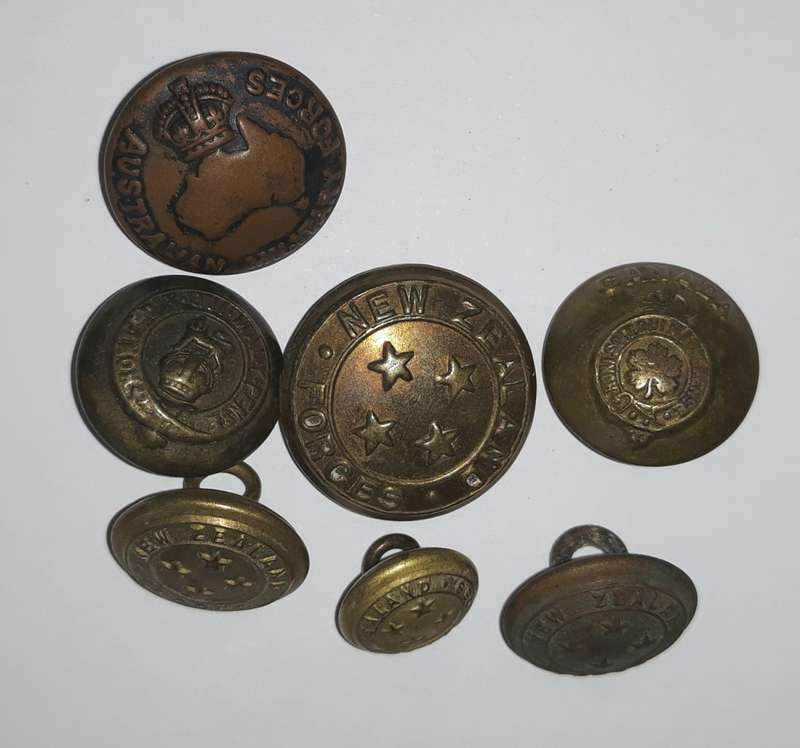 Vintage Commonwealth Military Buttons