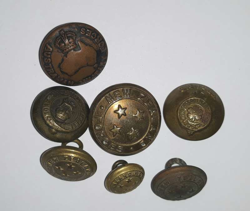 Vintage Commonwealth Military Buttons
