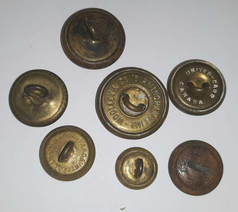 Vintage Commonwealth Military Buttons