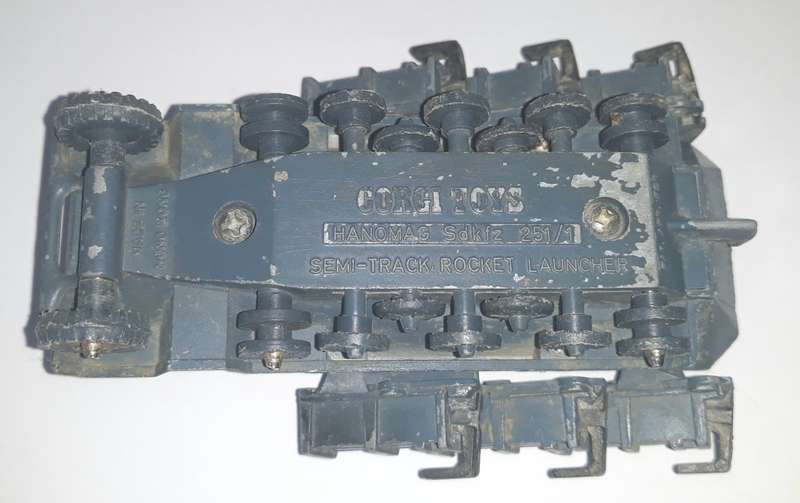 Vintage Corgi Toys Hanomag Semi-track Rocket Launcher