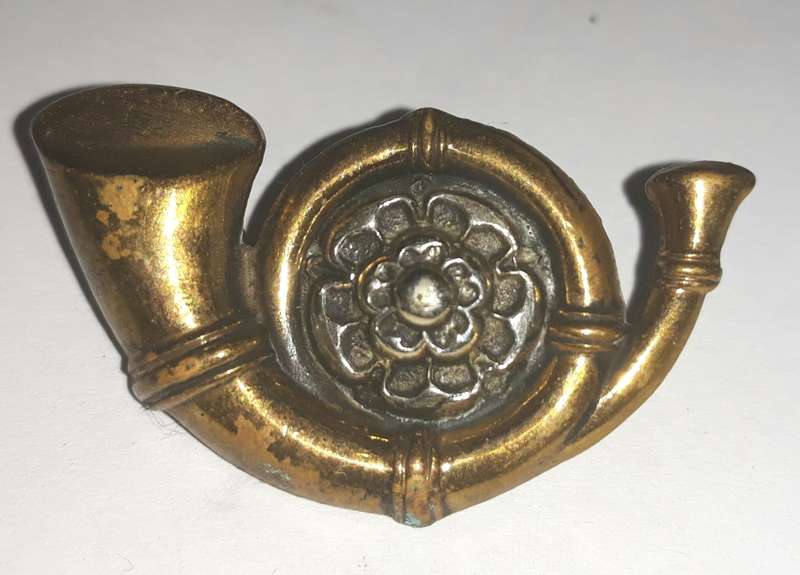 British Kings Own Yorkshire Light Infantry Collar Badge
