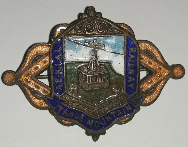 Vintage Table Mountain Cable Car (Aerial Railway) Enamel Pin Badge