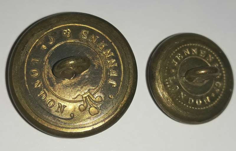 Victorian Era Royal Scots Fusiliers Buttons