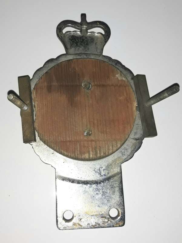 Vintage British Royal Scots Fusiliers Car Hood Ornament