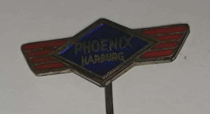 Vintage Phoenix Harburg Tyres Advertising Pin Badge
