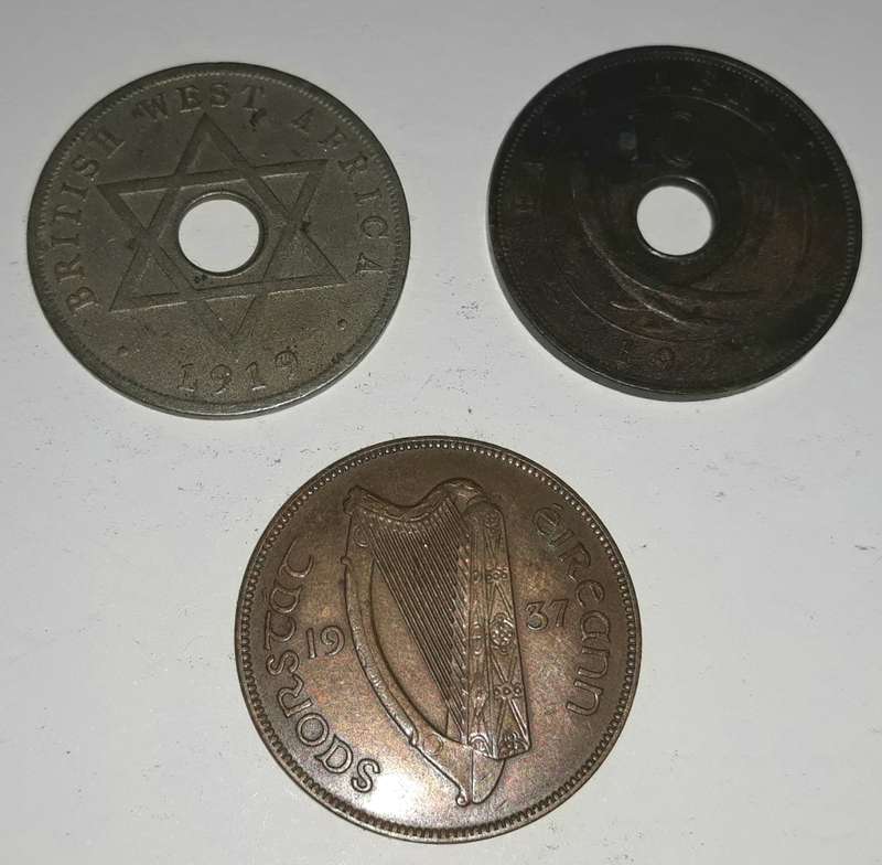 Three Different Country Pennies