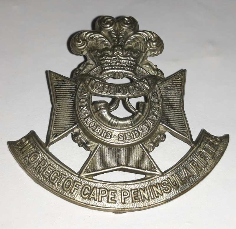 Prince of Wales Own Regiment Cape Peninsula Rifles Cap Badge