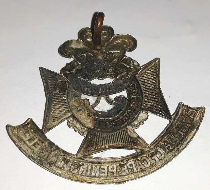 Prince of Wales Own Regiment Cape Peninsula Rifles Cap Badge