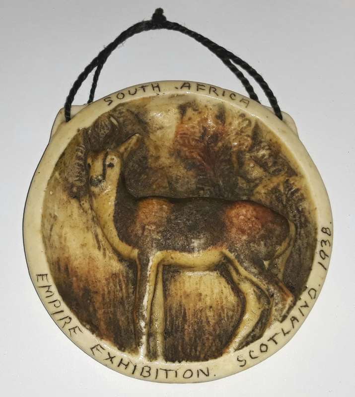 Vintage South African Ceramic Ornament for the Empire Exhibition 1938 Scotland