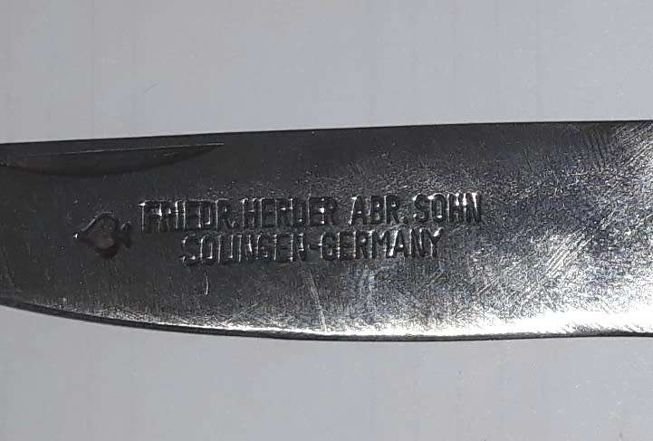 Vintage Friedr. Herder ABR. Sohn Sodbuster Knife