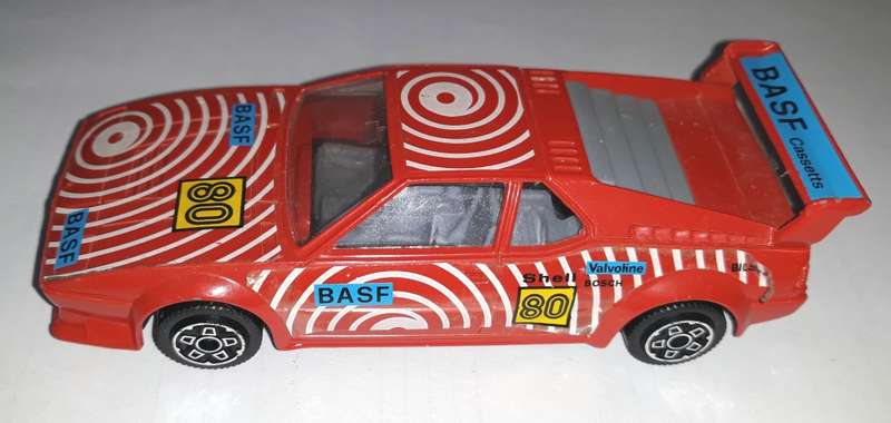 Vintage Burago BMW M1 BASF Rally Car