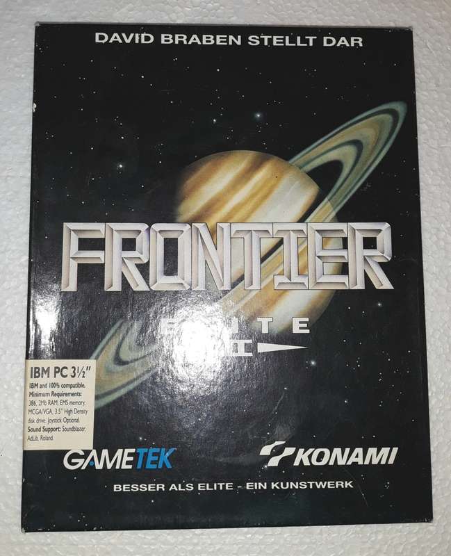 Vintage Frontier Elite II Boxed Space Based Game