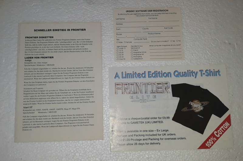 Vintage Frontier Elite II Boxed Space Based Game