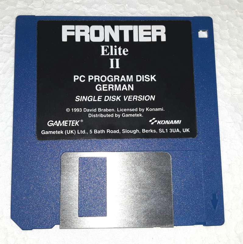 Vintage Frontier Elite II Boxed Space Based Game