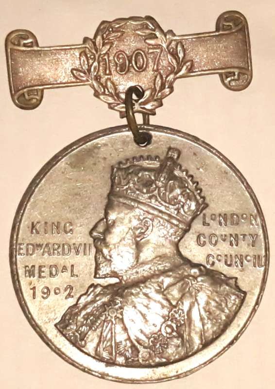 Antique London City Council 1902 King Edward 7th Attendance Medal