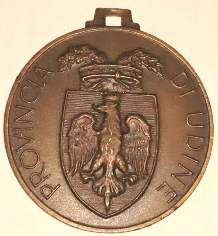 Vintage Italian Province of Udine Medal