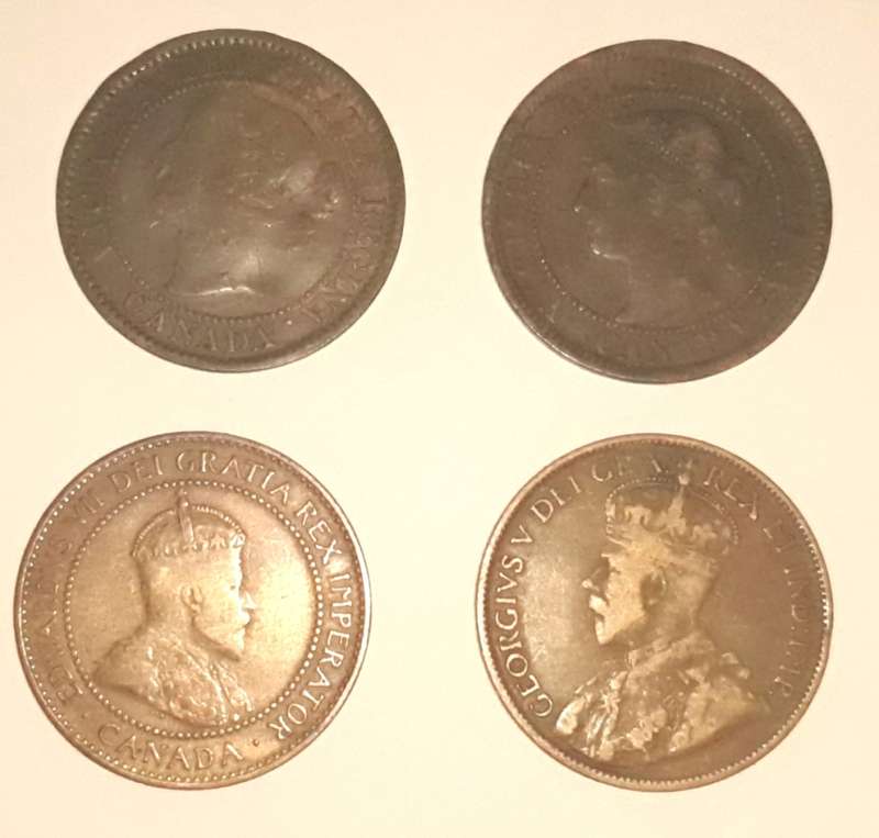 Canadian One Cent Coins