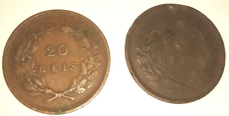 1891 and 1892 Portuguese 20 Reis