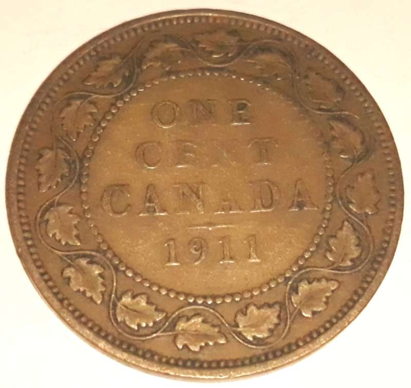 1911 Canadian One Cent