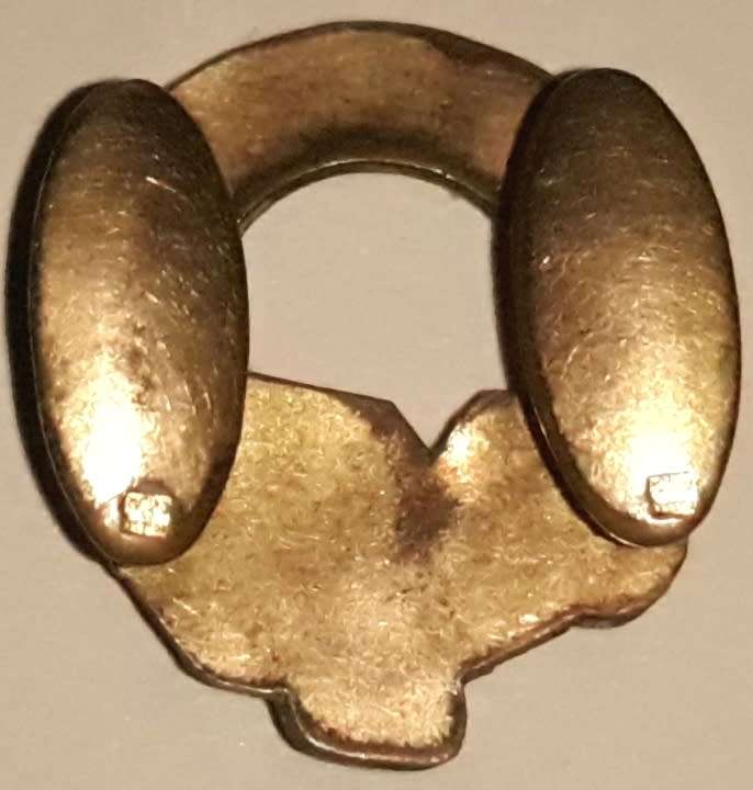 Vintage Dieu Vous Garde Button Badge