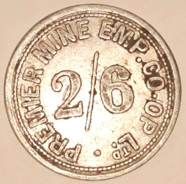 Vintage Premier Mine Emp. Co-Op Half Crown Token