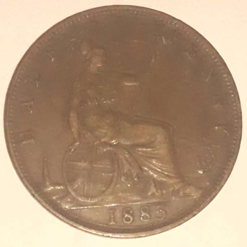 British 1885 Half Penny